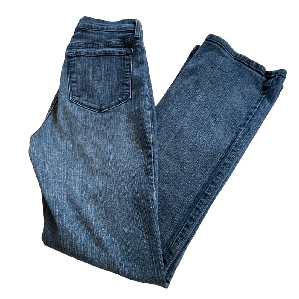 Not Your Daughters Jeans Womens Sz 4 Striaght Leg Zip Close Lift Tuck Technology